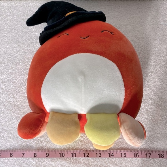 Squishmallows Orange Detra The Octopus W Witch Hat Halloween Plush - Picture 12 of 12